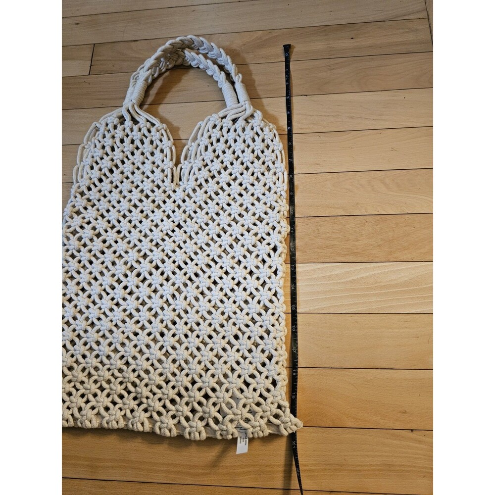 NWT J.Crew Macrame Rope Net Market - Picture 3 of 7